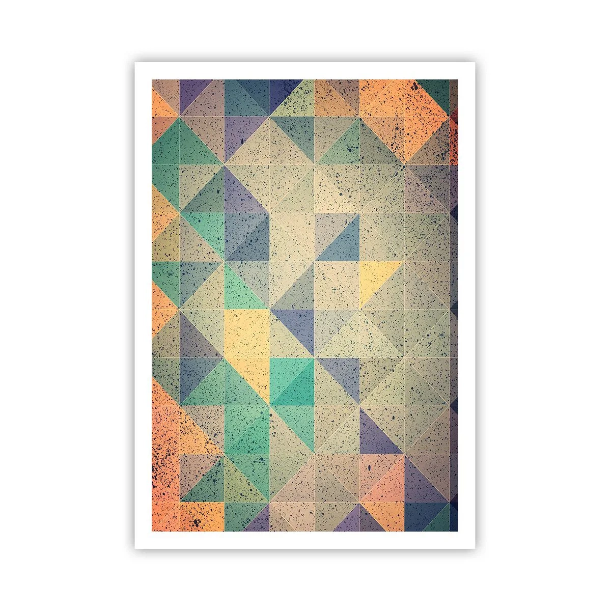 Poster - Republiek van driehoeken - 70x100 cm