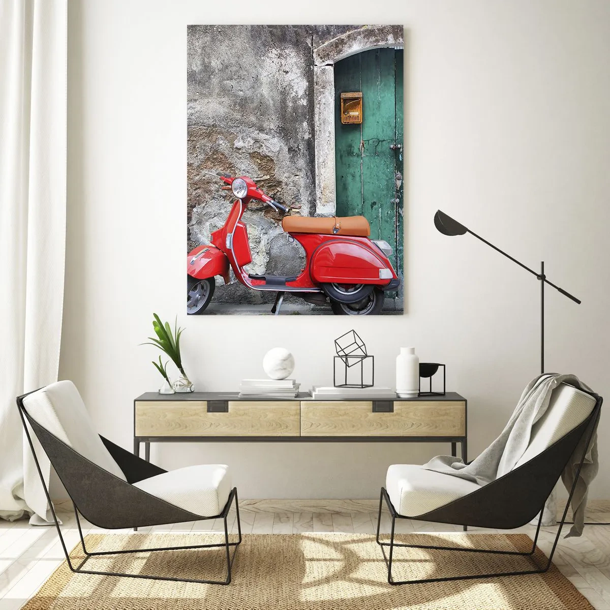 Schilderen op glas - Italiaanse vakantie - 50x70 cm