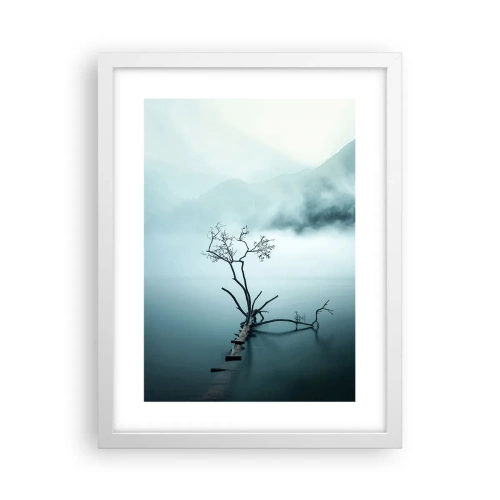 Poster in een witte lijst - Van water en mist - 30x40 cm