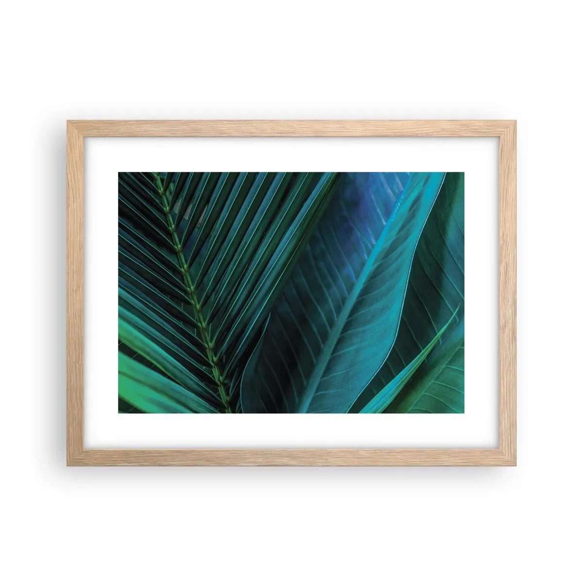 Een poster in een licht eiken lijst - De anatomie van groen - 40x30 cm