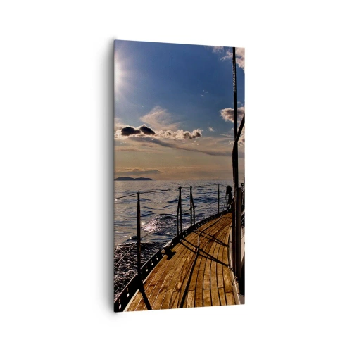 Schilderen op canvas - Zeilen naar de zon - 65x120 cm