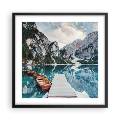 Poster in een zwarte lijst - We zullen je schoonheid laten zien - 50x50 cm