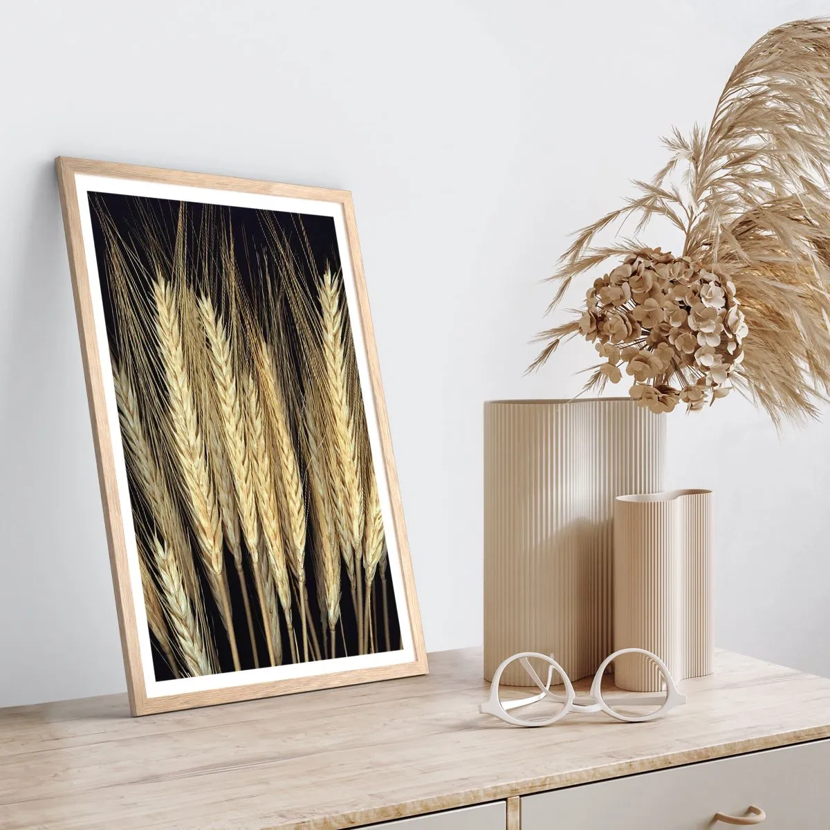 Een poster in een licht eiken lijst - Rustieke magie - 50x70 cm