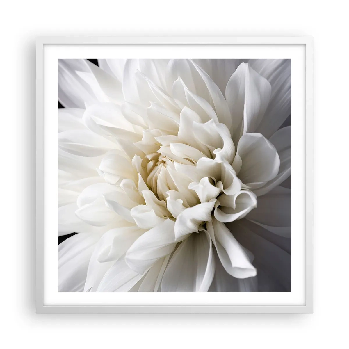 Poster in een witte lijst - Ochtend van de bruid - 60x60 cm
