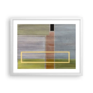 Poster in een witte lijst - Eenvoudig en rustig - 50x40 cm