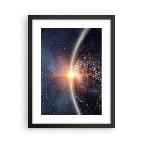 Poster in een zwarte lijst - In een nieuw perspectief - 30x40 cm