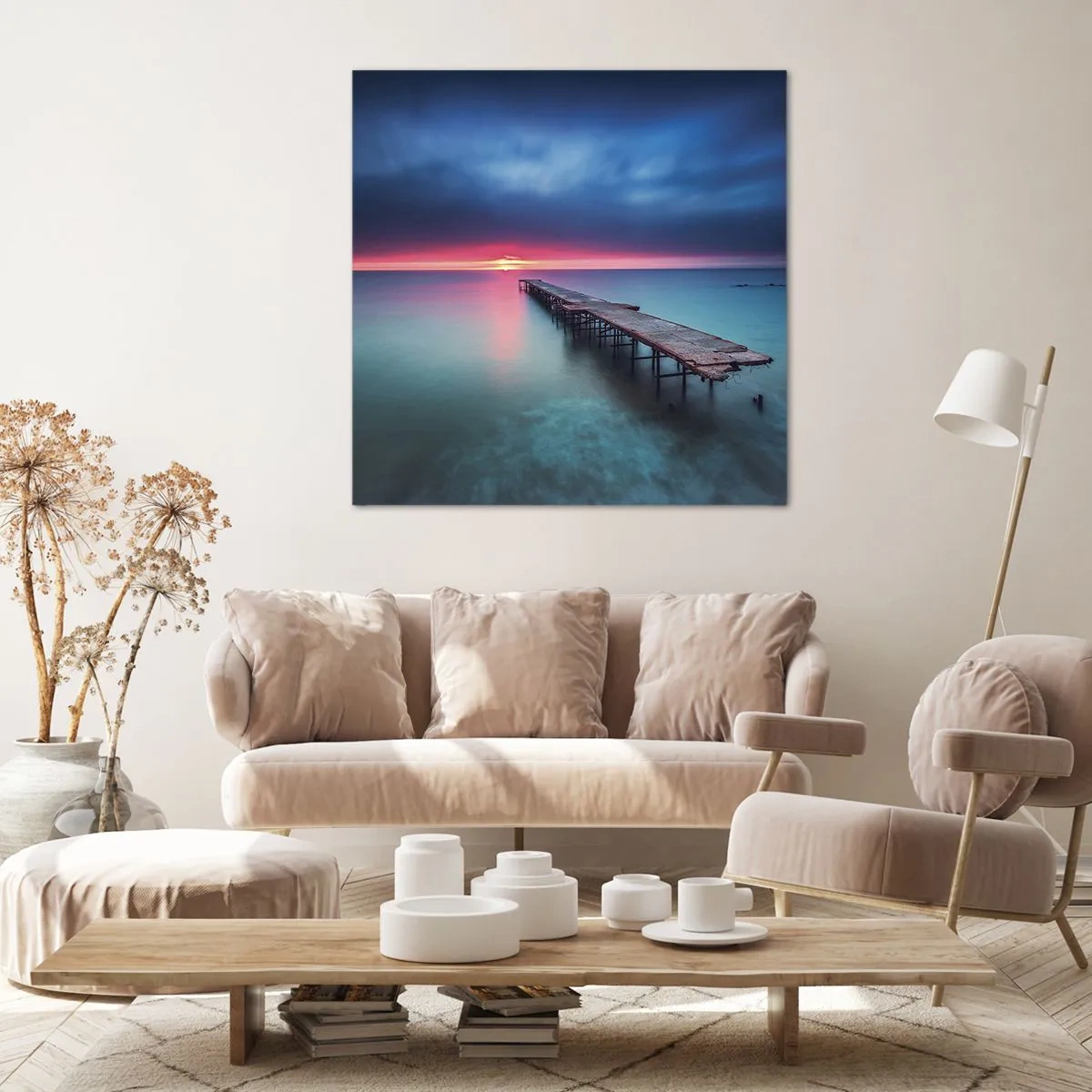 Schilderen op canvas - Tussen hemel en aarde - 60x60 cm