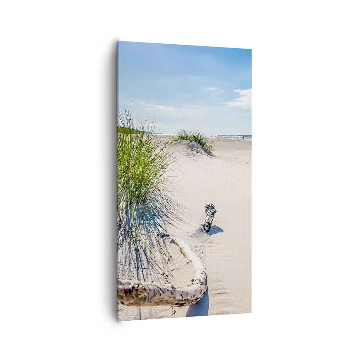 Schilderen op canvas - De mooiste zandstrand? Oostzee-strand - 65x120 cm