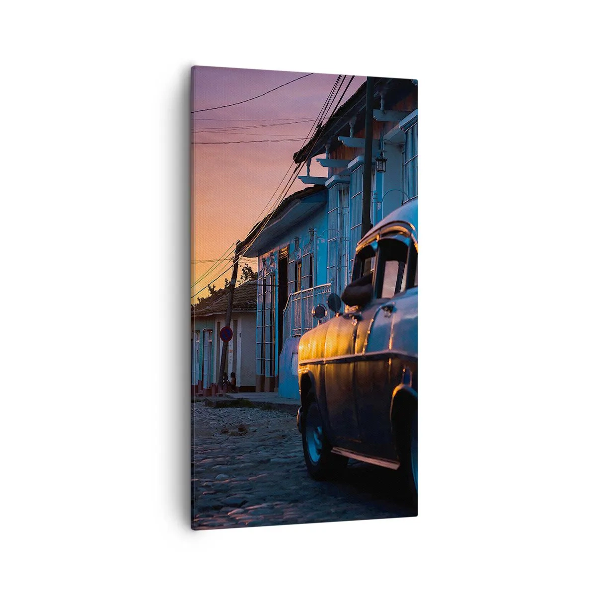 Schilderen op canvas - De tijd vertraagt ​​hier - 55x100 cm