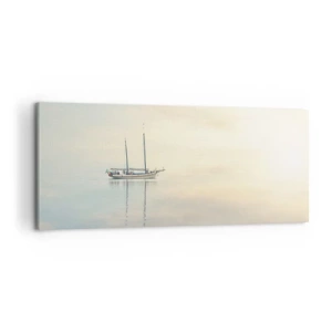 Schilderen op canvas - In een zee van stilte - 120x50 cm