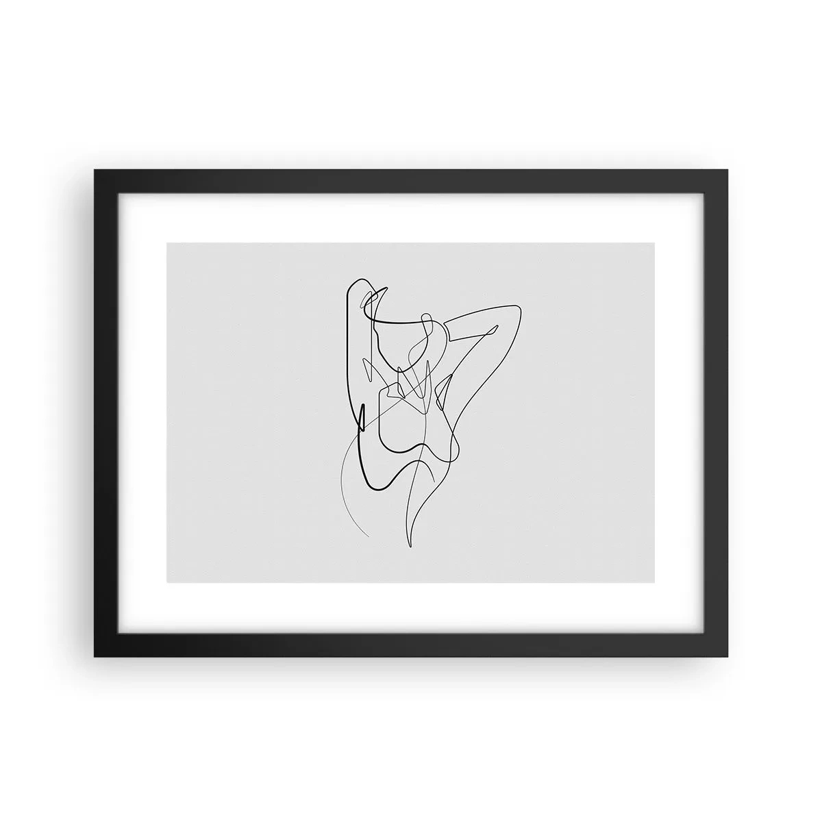 Poster in een zwarte lijst - Zoals je echt bent… - 40x30 cm