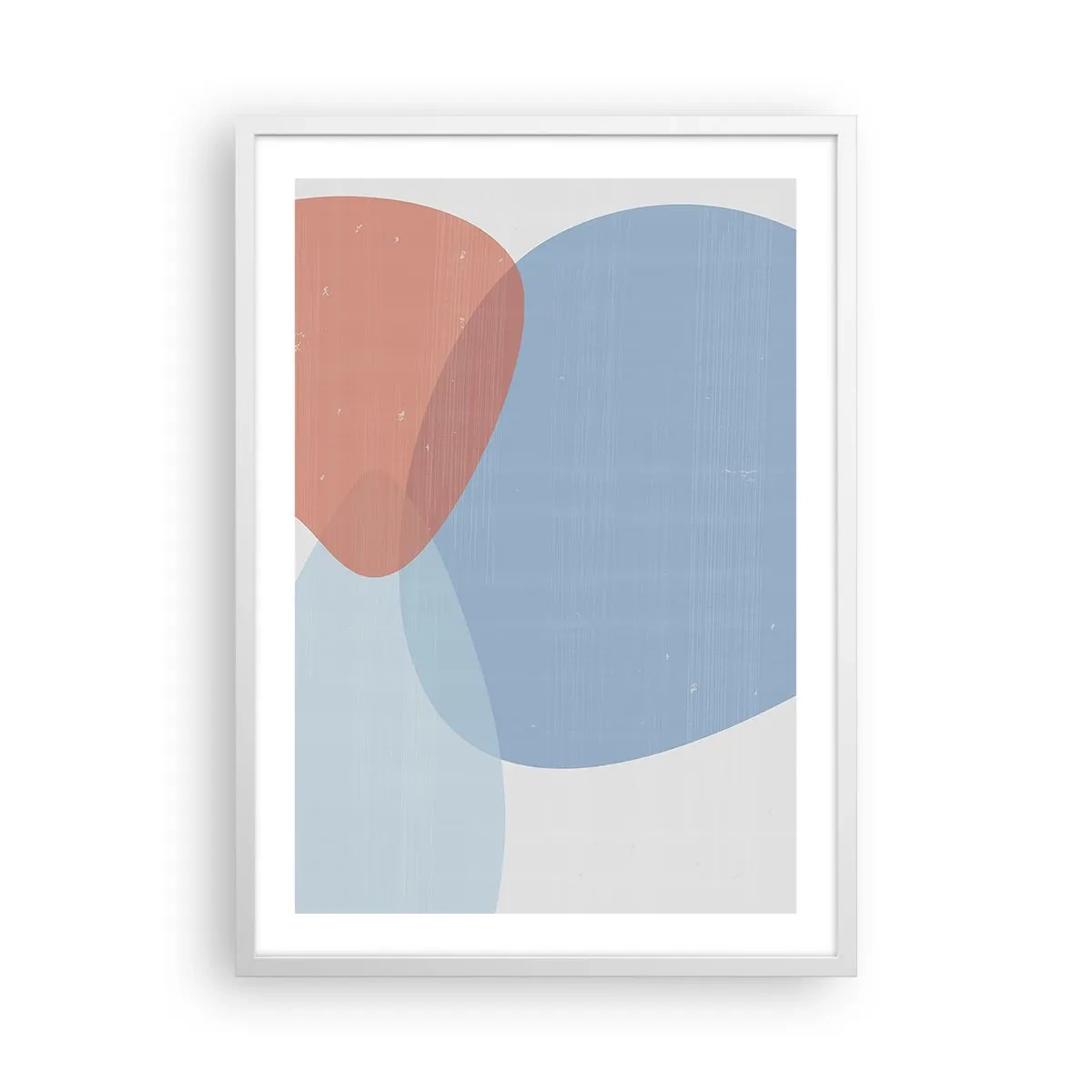 Poster in een witte lijst - Pastelkleurige relaties - 50x70 cm