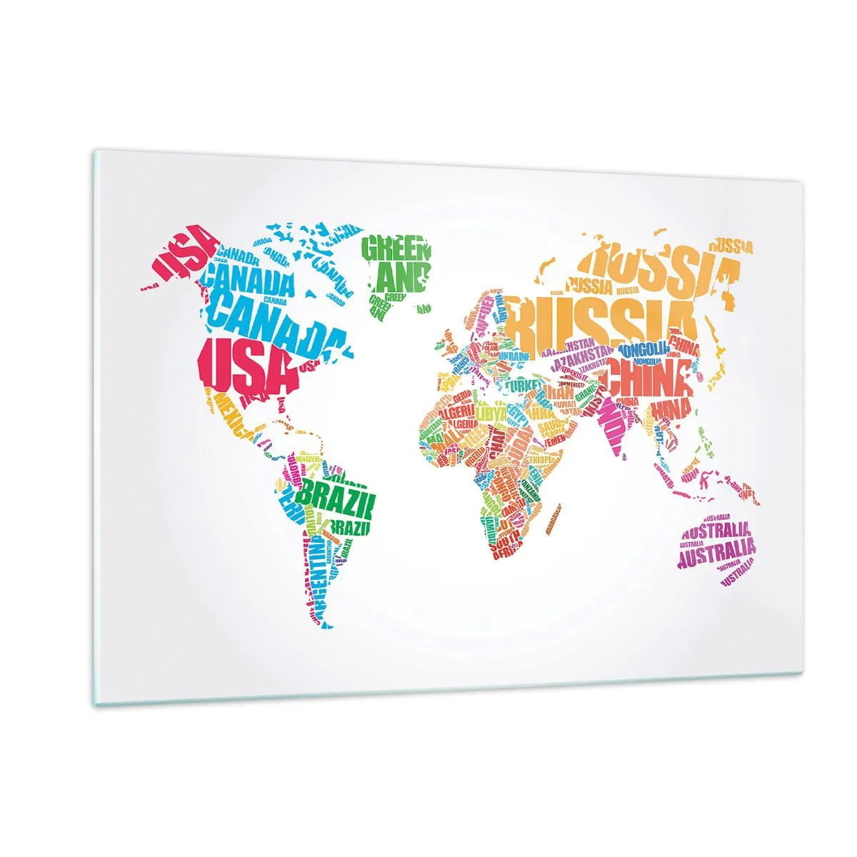 Schilderen op glas - Ik wil ze allemaal weten - 120x80 cm