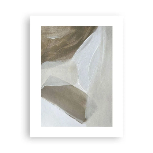 Poster - Een golf van wit - 30x40 cm