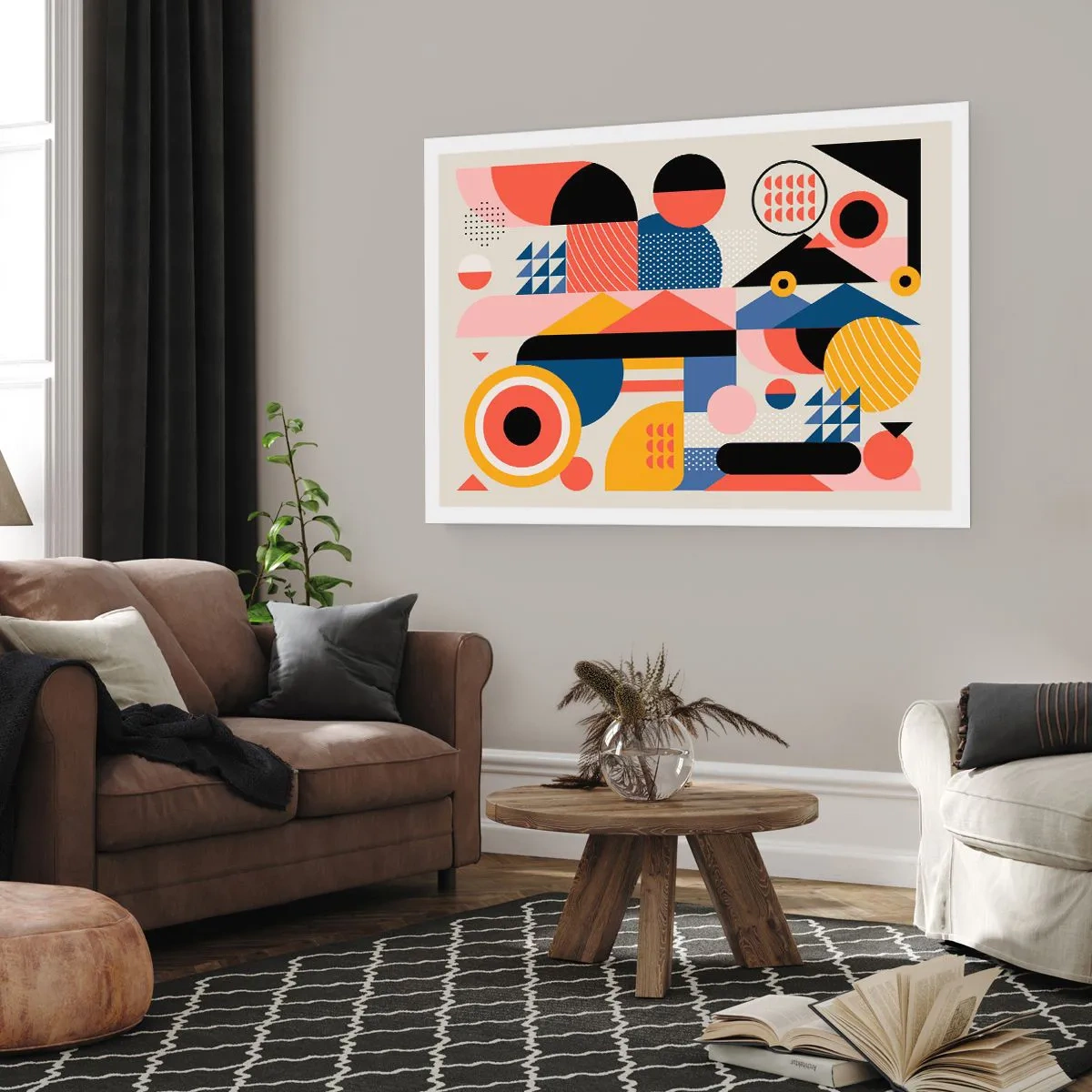 Poster - Compositie: speel rond - 40x30 cm