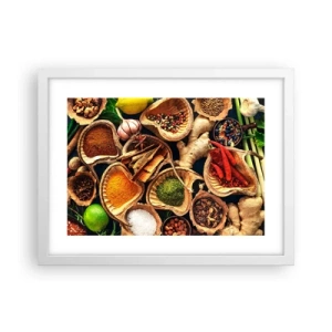 Poster in een witte lijst - Neem wat je wilt - 40x30 cm