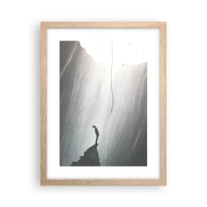 Een poster in een licht eiken lijst - Er is altijd een uitweg - 30x40 cm