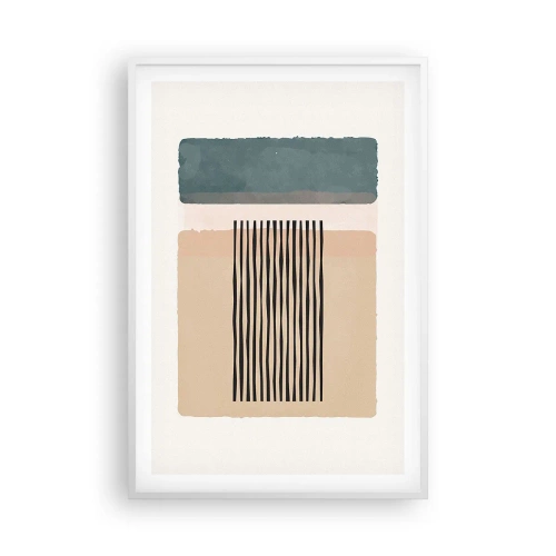 Poster in een witte lijst - Alles is oke - 61x91 cm