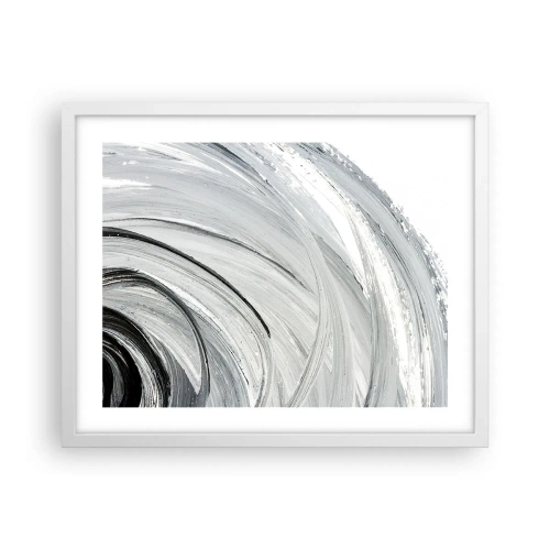 Poster in een witte lijst - Orbitale samenstelling - 50x40 cm
