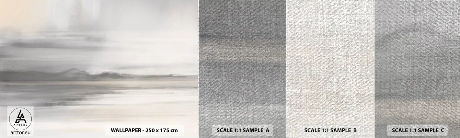 Fotobehang Monster Premium Canvas - Afstand in reflectie - Helder, Deel, Abstractie - 100x30 cm