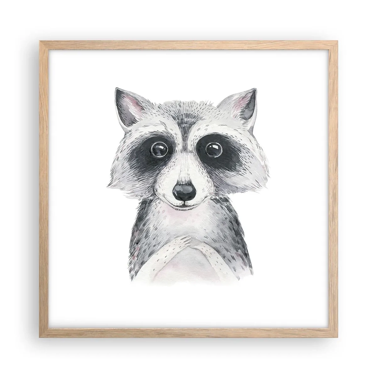 Een poster in een licht eiken lijst - Een moment om te verhuizen - 50x50 cm