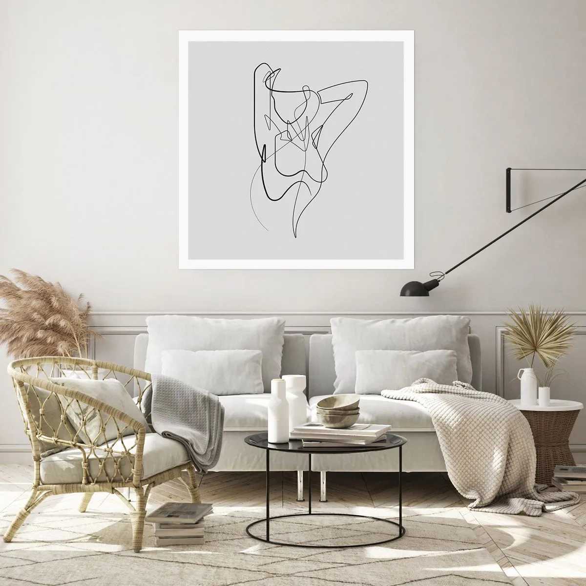 Poster - Zoals je echt bent… - 60x60 cm