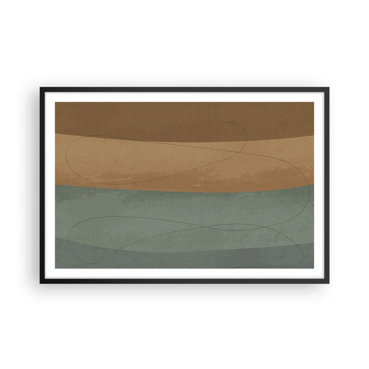 Poster in een zwarte lijst - Horizontale compositie - 91x61 cm