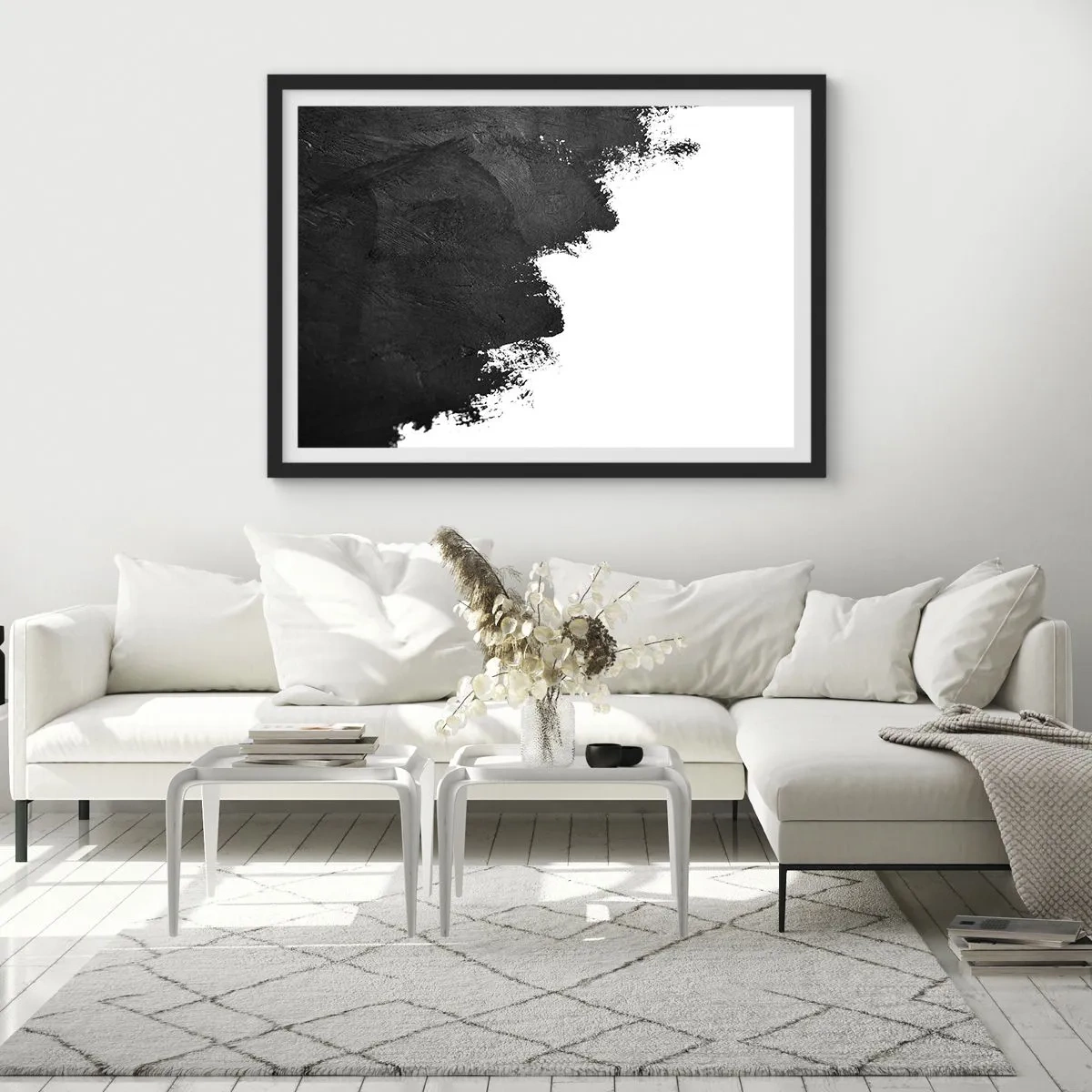 Poster in een zwarte lijst - Elementen: aarde - 40x30 cm