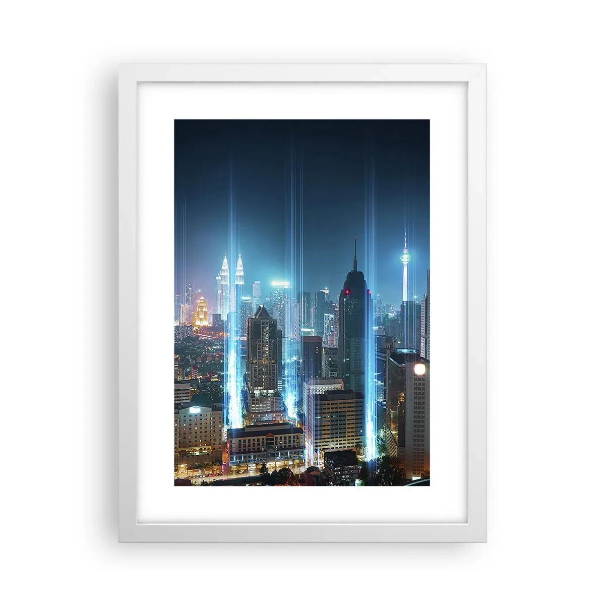 Poster in een witte lijst - Op z'n Berlijns naar de hemel - 30x40 cm