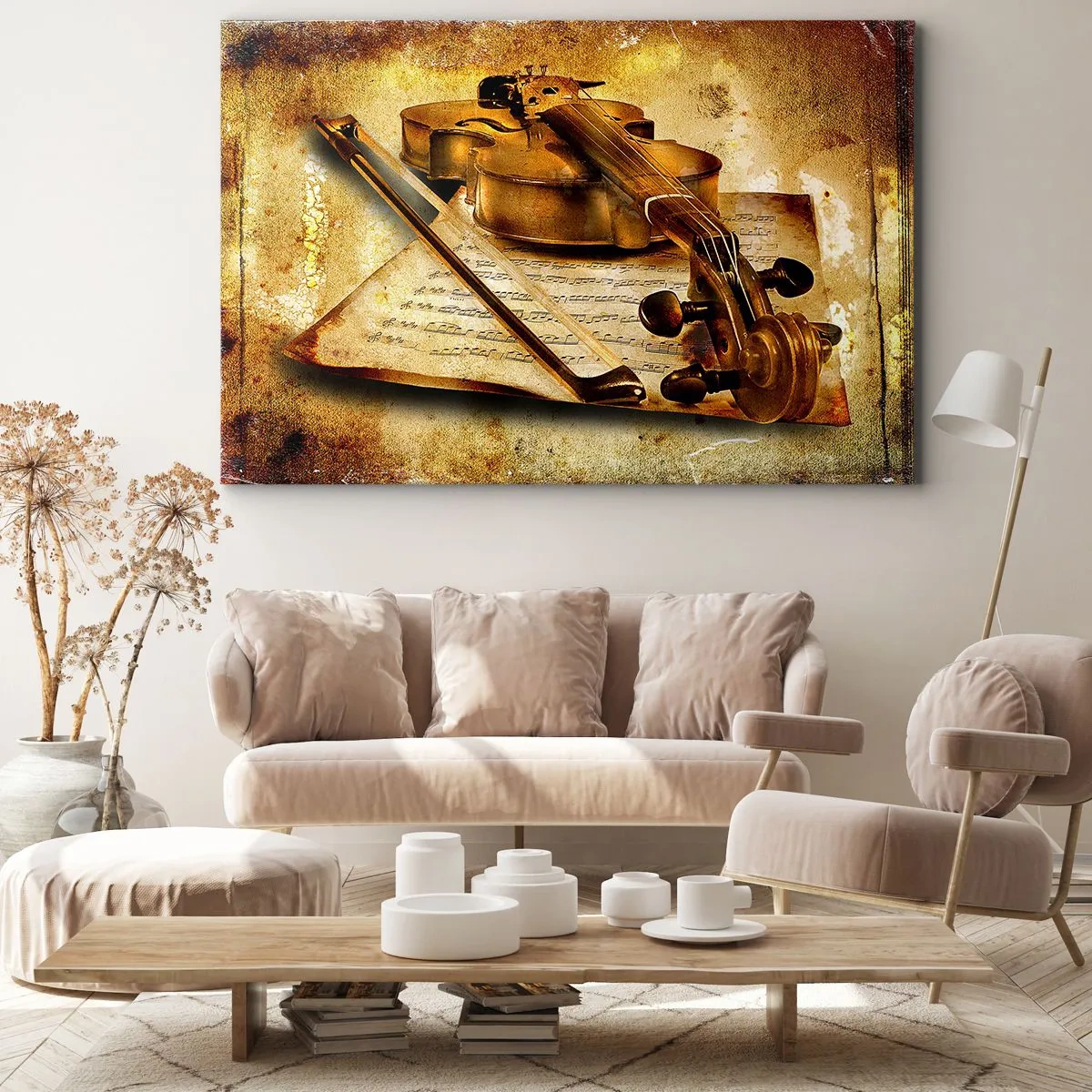 Schilderen op canvas - Een virtuoos onmiddelijk nodig - 120x80 cm