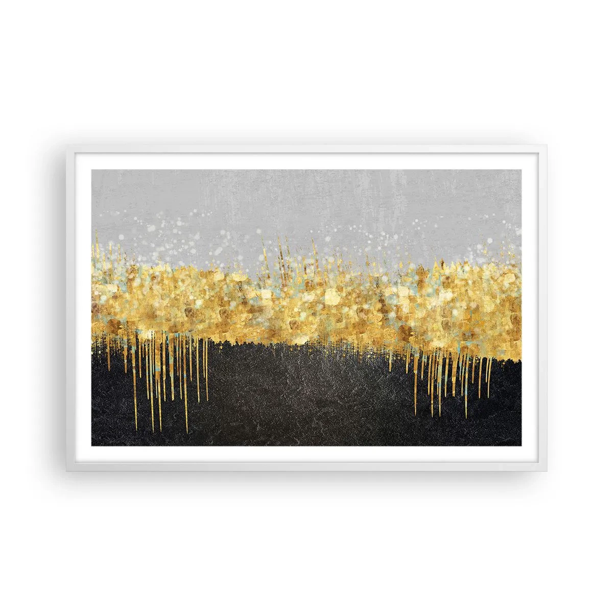 Poster in een witte lijst - Naar binnen en naar boven - 91x61 cm