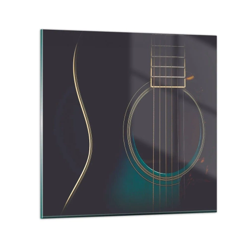 Schilderen op glas - Nog even voordat het klinkt - 30x30 cm