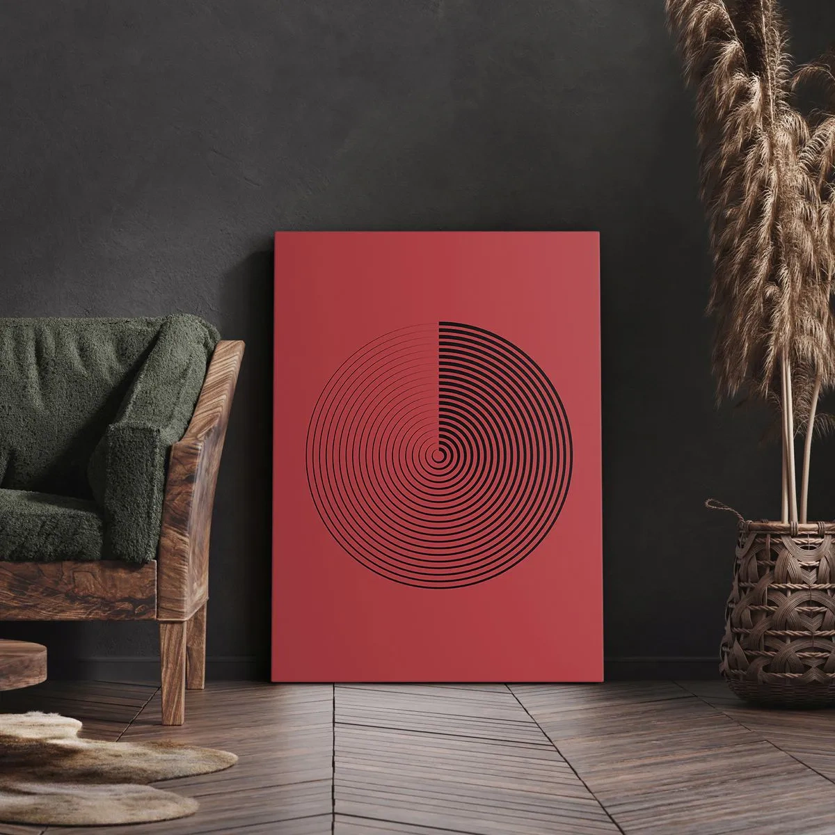 Schilderen op canvas - Circulaire beweging - 70x100 cm