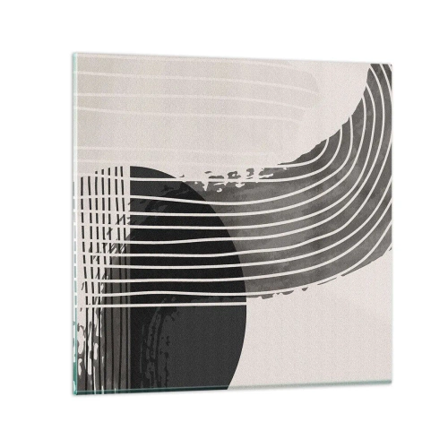 Schilderen op glas - Daar en terug - 30x30 cm