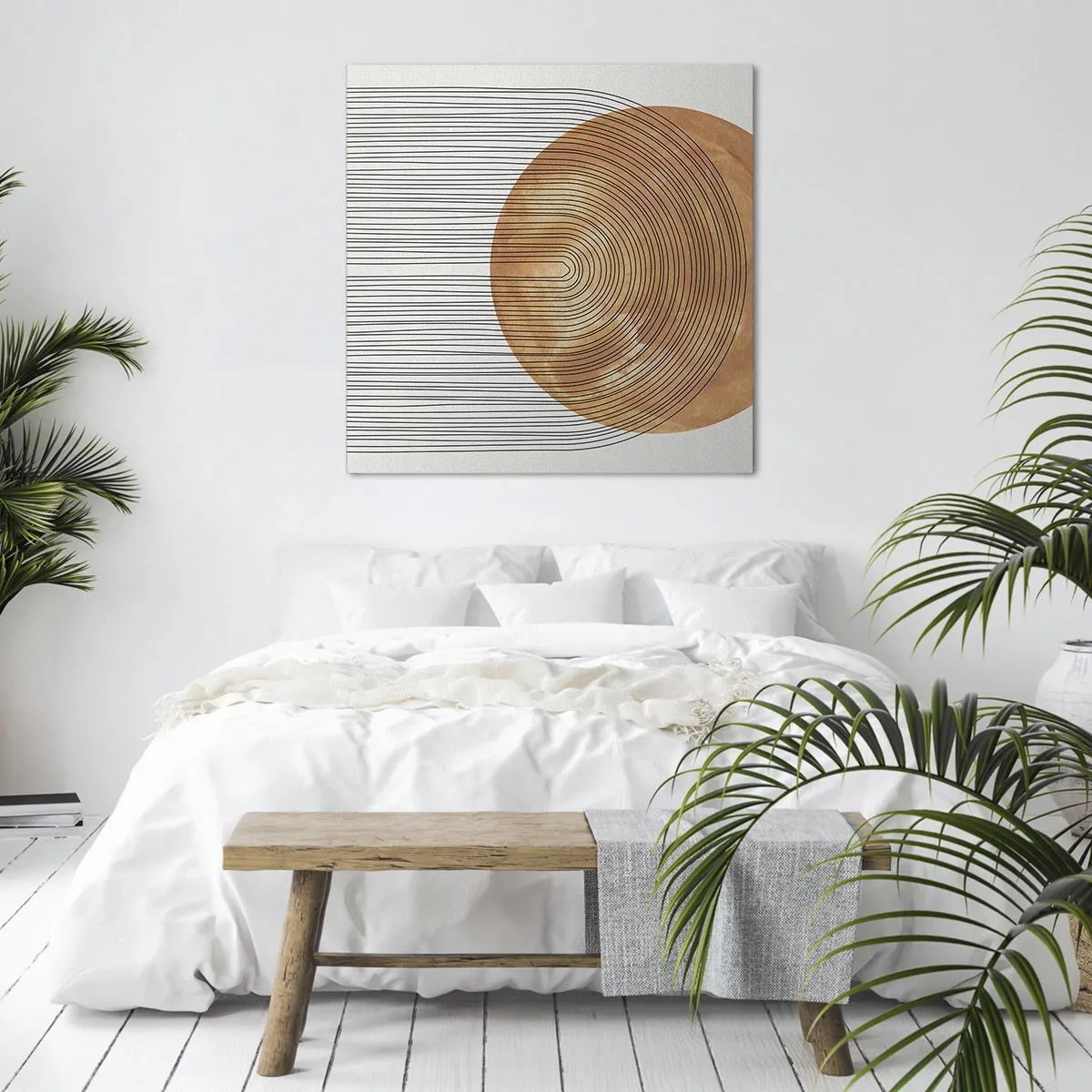 Schilderen op canvas - Zonnige compositie - 50x50 cm
