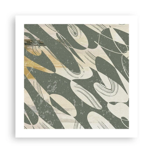 Poster - Ritmische abstractie - 50x50 cm
