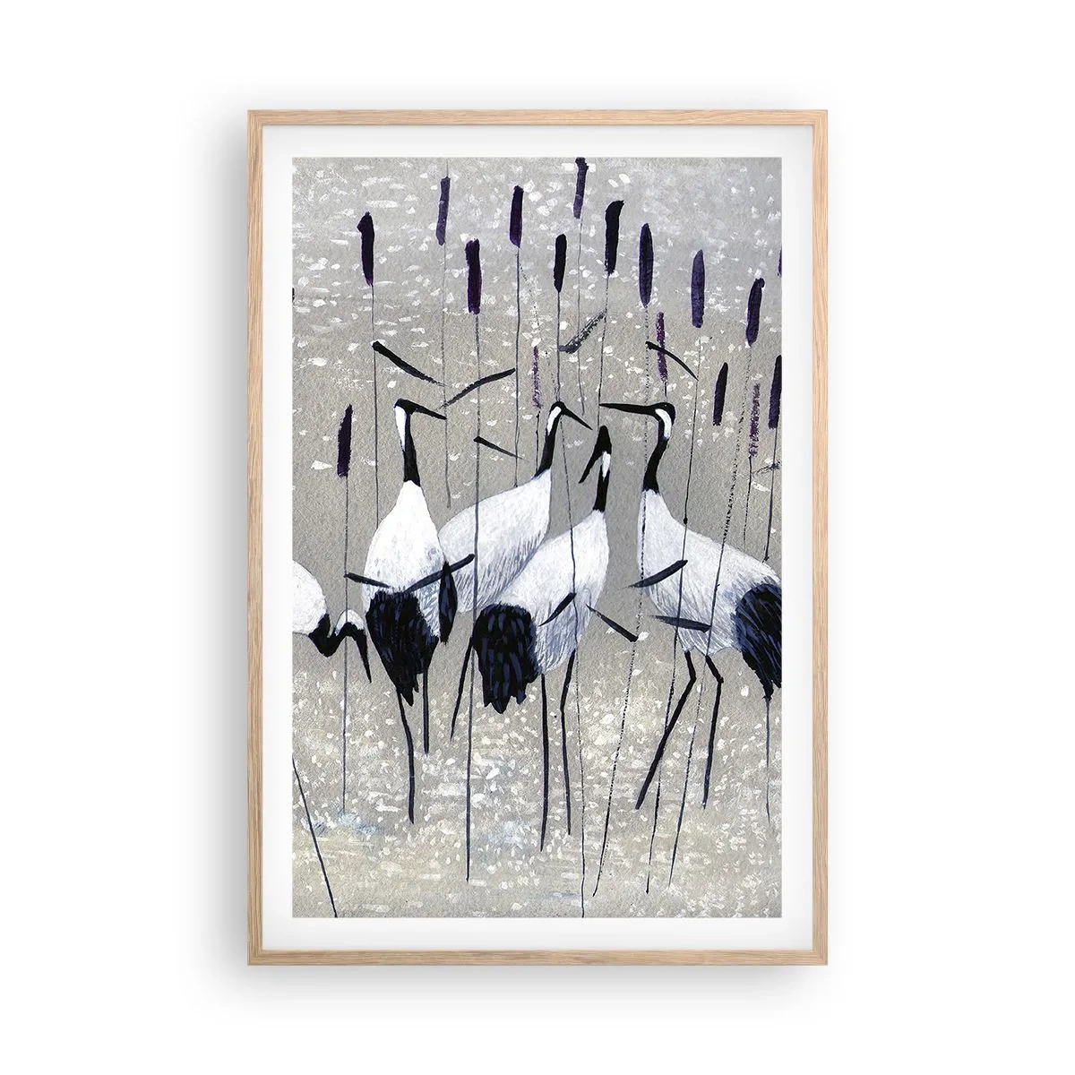 Een poster in een licht eiken lijst - Onder hun eigen - 61x91 cm