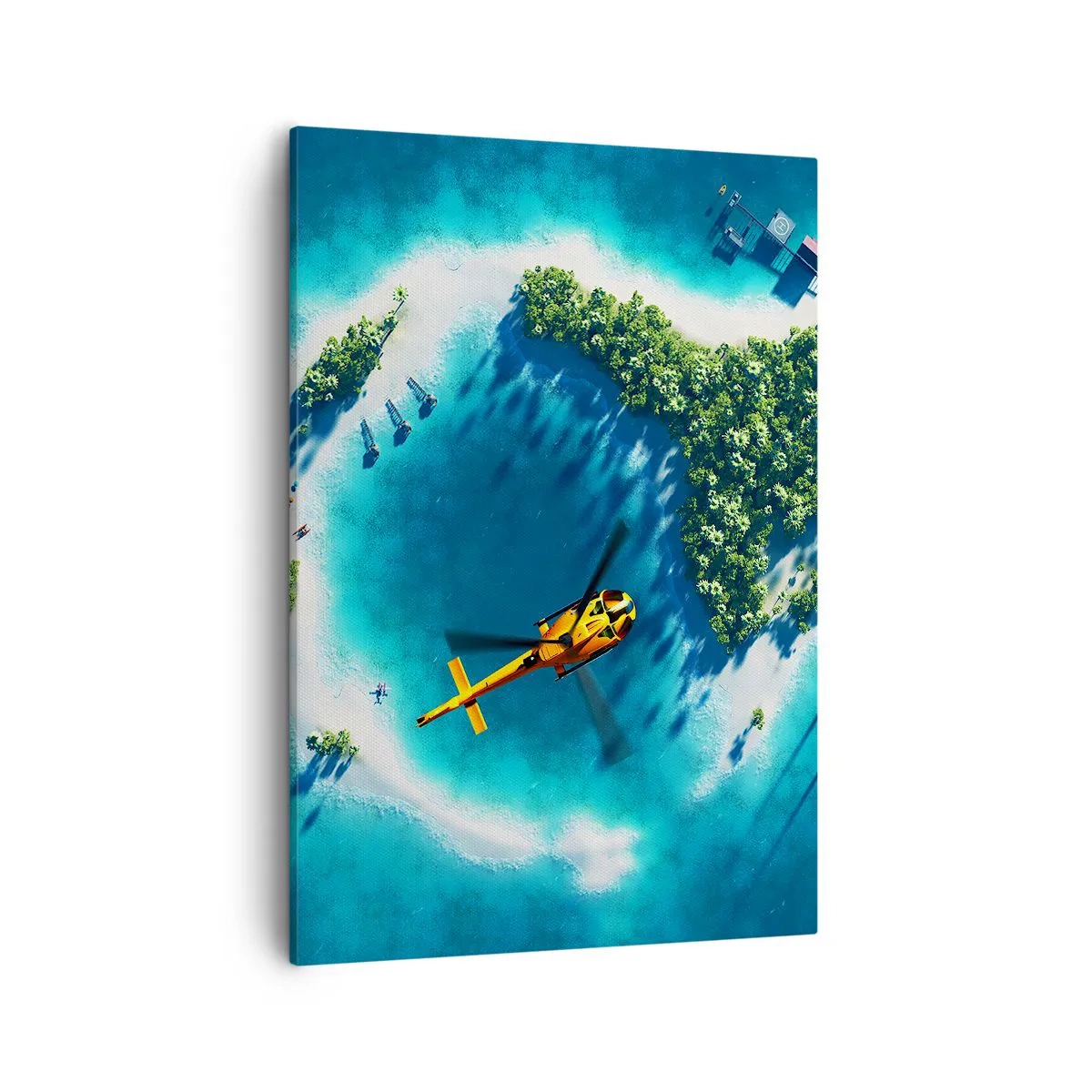 Schilderen op canvas - Koop een eiland voor jezelf - 50x70 cm