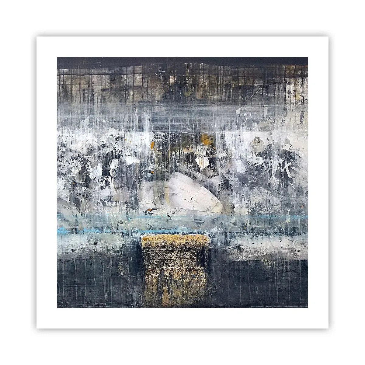 Poster - Als op ijs, als zo moeizaam - 50x50 cm