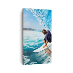 Schilderen op canvas - Dansend met de golven - 45x80 cm
