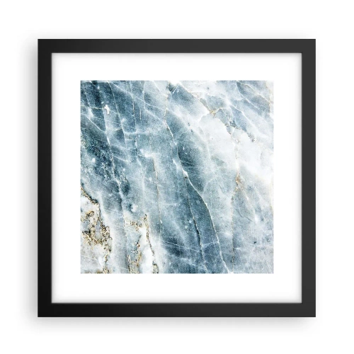 Poster in een zwarte lijst - Ijs wereld - 30x30 cm