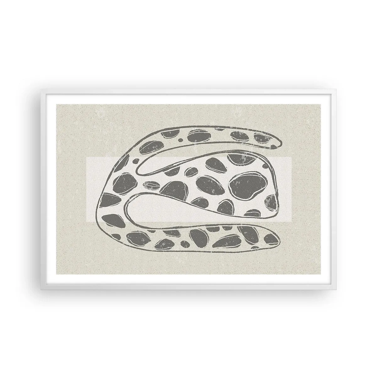 Poster in een witte lijst - Een vreemd wezen - 91x61 cm