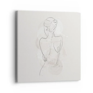 Schilderen op canvas - Als een gevoelig instrument - 40x40 cm