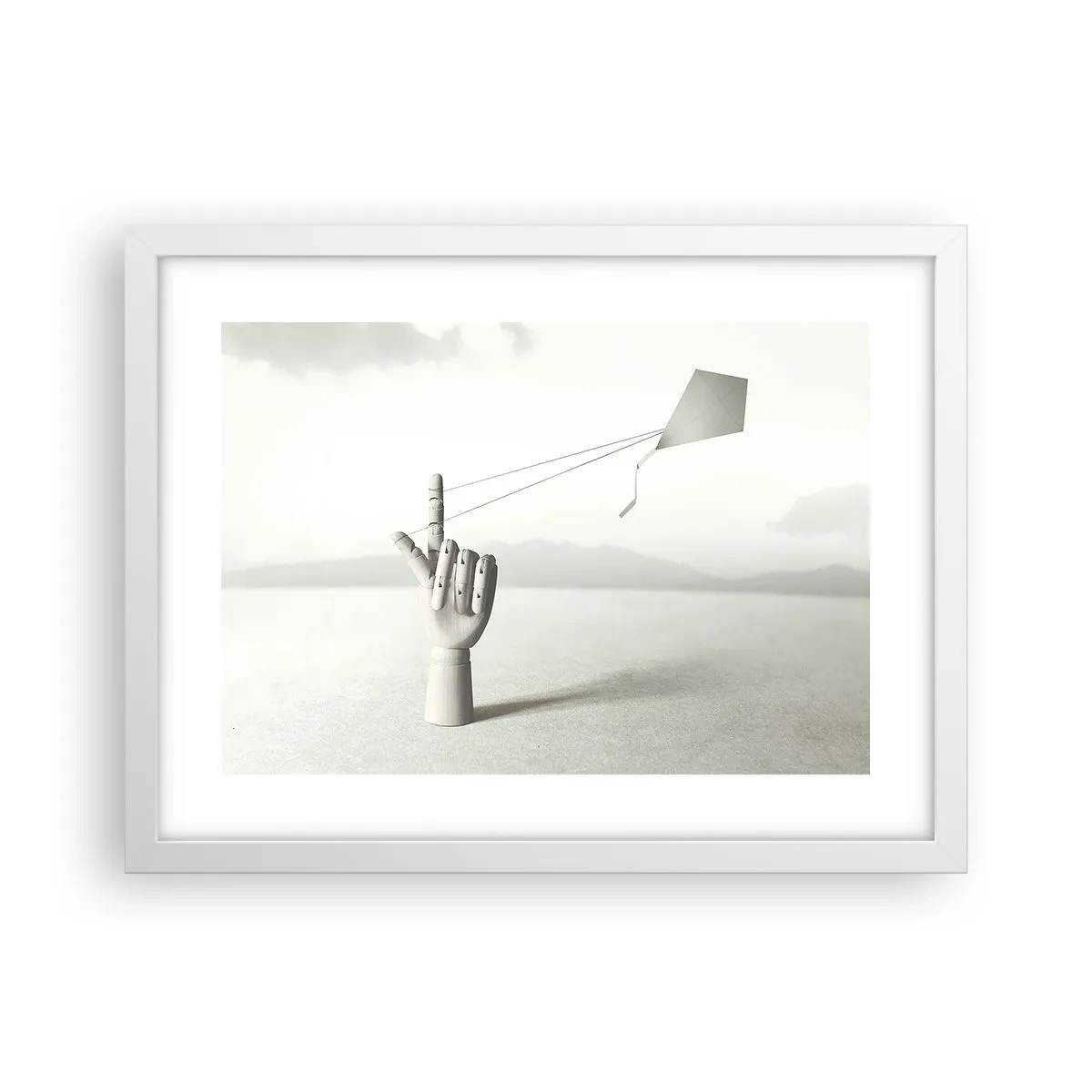Poster in een witte lijst - Krachttest - 40x30 cm