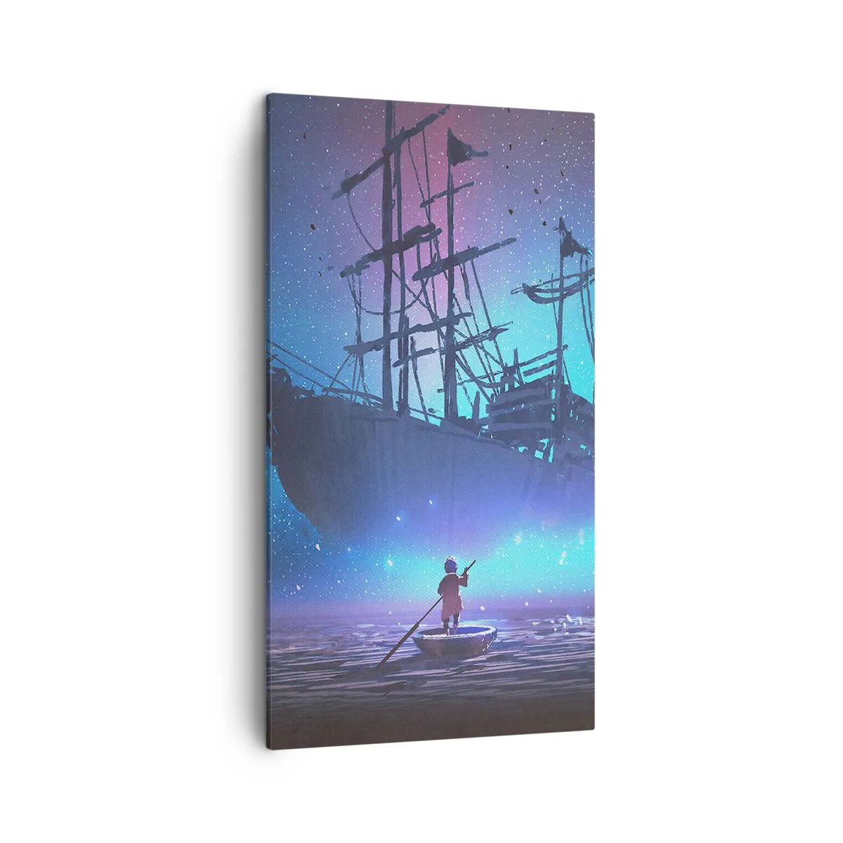 Schilderen op canvas - Ontmoeting met de mythe van de zee - 45x80 cm