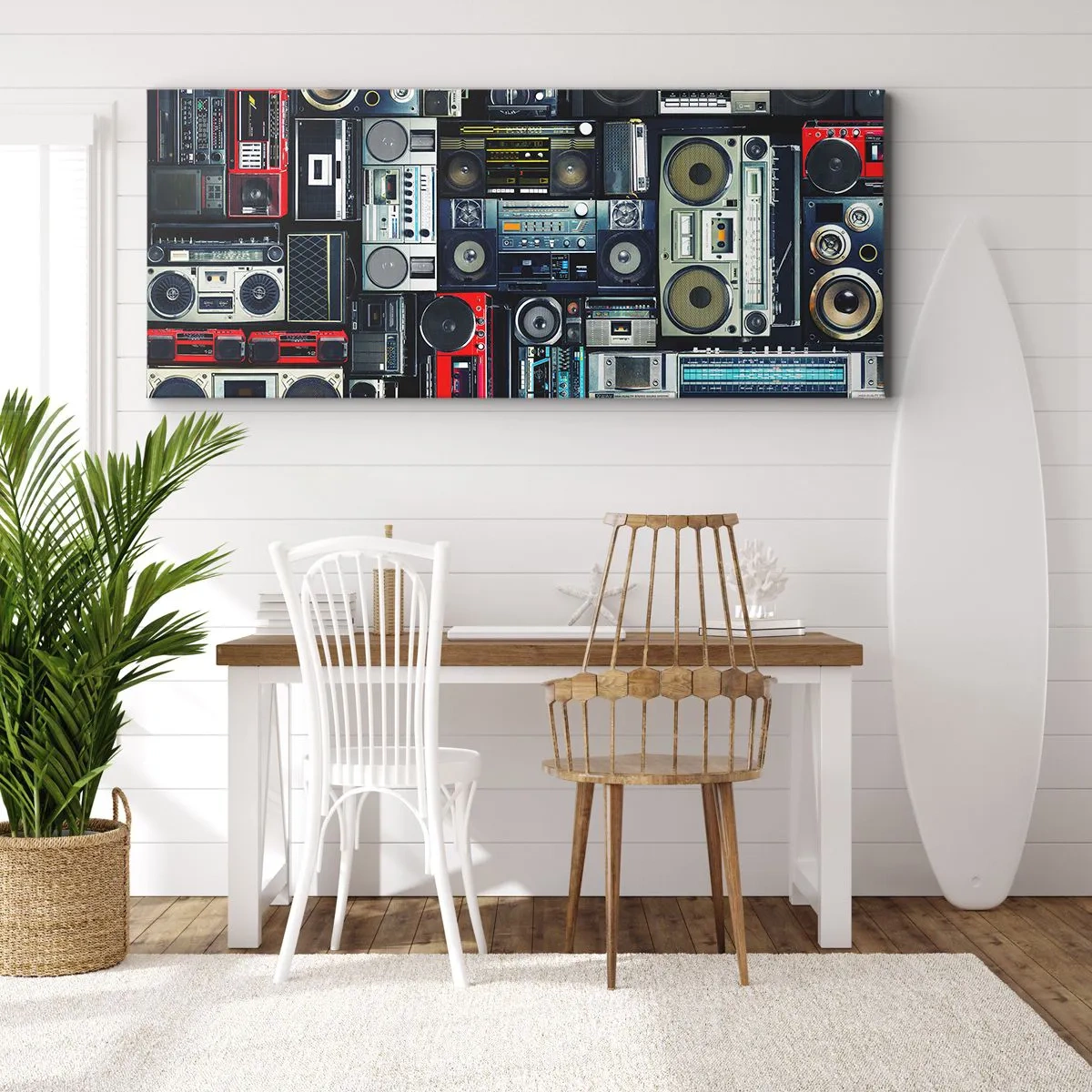 Schilderen op canvas - Verlangen naar de jaren 80 - 160x50 cm