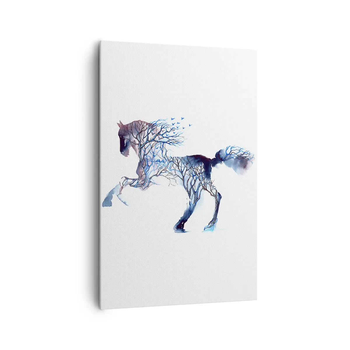 Schilderen op canvas - En alsof het bos was verplaatst - 80x120 cm