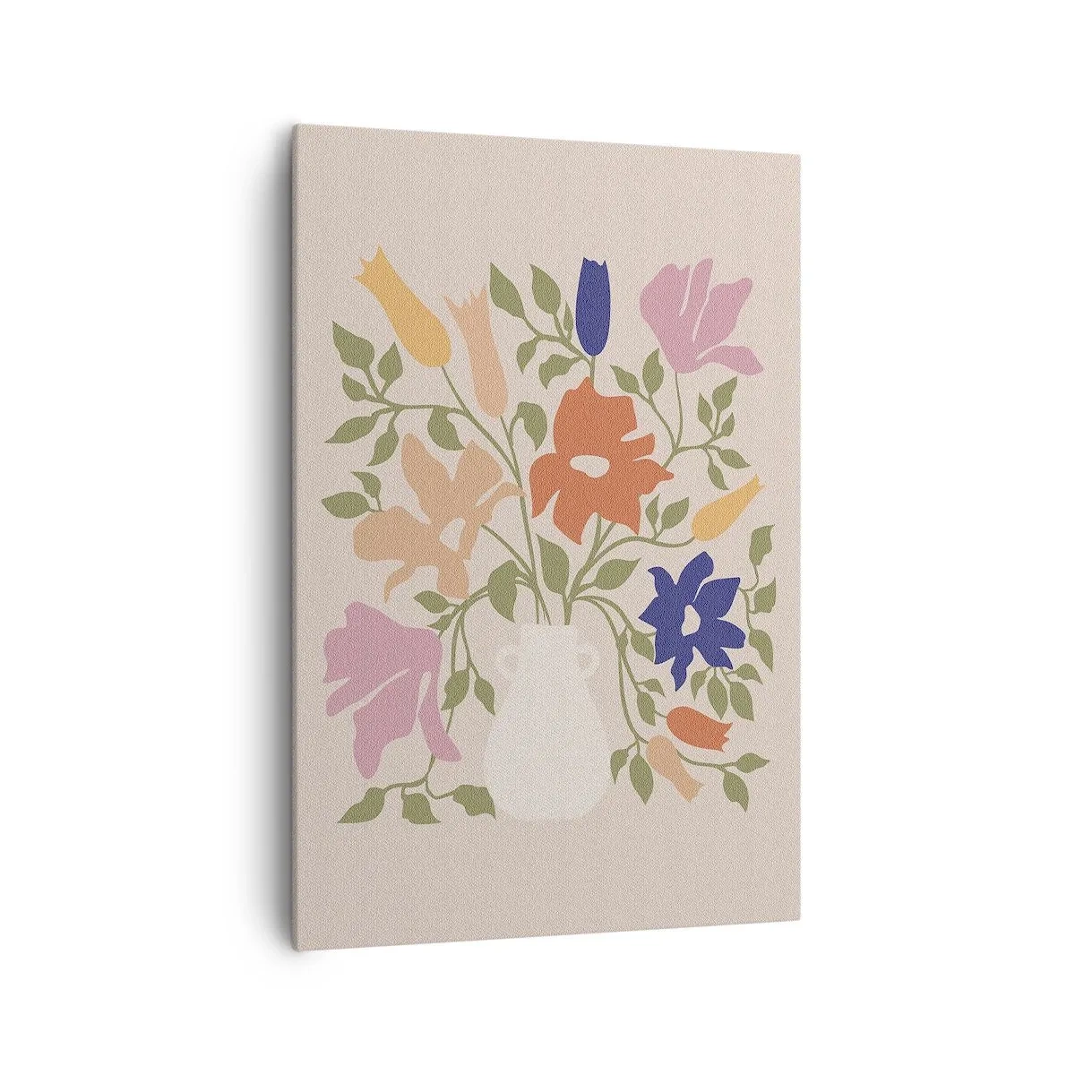 Schilderen op canvas - Fijn boeket - 70x100 cm