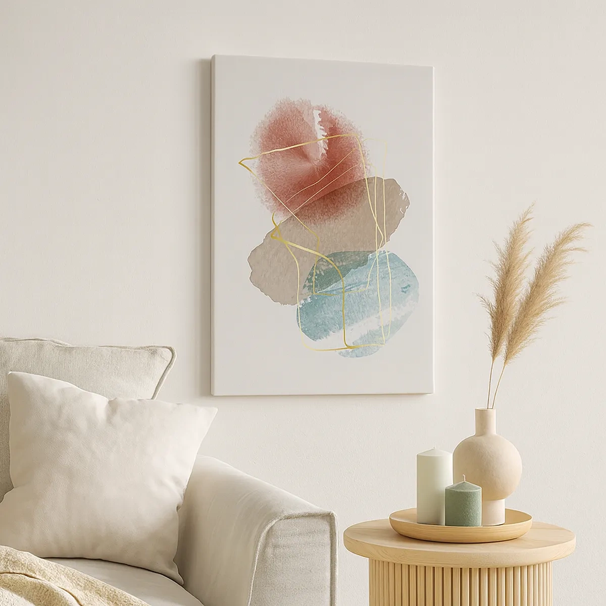 Schilderen op canvas - Koralen van de ruimte - 50x70 cm