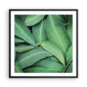 Poster in een zwarte lijst - Sappig en fris - 60x60 cm